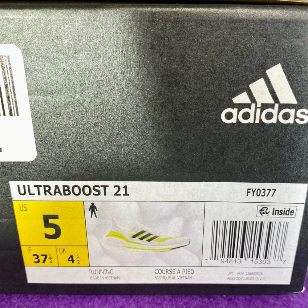 New adidas Ultraboost 21 Running Shoe FY0377 Men’s Size: 5 Women’s 6.5 - Picture 11 of 13